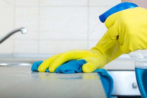 Emergency response and evacuation guidance for cleaners