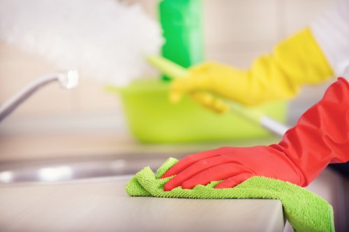 Kitchen domestic cleaning service in a Harrow flat